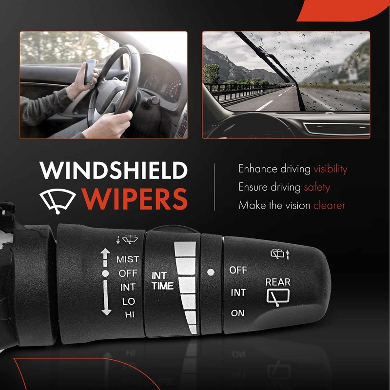 A-Premium Front & Rear Windshield Wiper and Washer Switch Lever