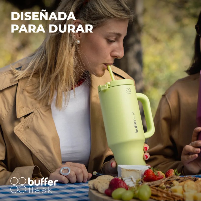 Vaso Termico Mug Con Asa Buffer Flask 1,2lt Acero Inoxidable