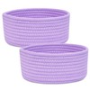 ABenkle 2 Pack Small Baskets, Cotton Rope Woven Basket, Cute