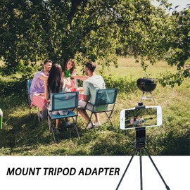 Handyhalterung Stativ 1 Stück Smartphone Halterung Stativ Handyhalterung für Stativ Vertikale und Horizontale Handy-Halter Tripod Smartphone Clip Mount 360° Drehbare Handyhalterung (Schwarz)