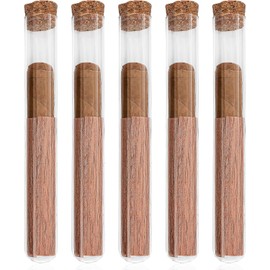 Glass Cigar Tube humidor Accessories with Cedar Wood Lining Travel Humidors Cigar Cases for Men Cigar Glass Tubes Pocket Cigar humidor Gift Box for Special Cigars 5-Pack
