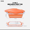 XL Collapsible BBQ Prep Tub with Cutting Board & Drain