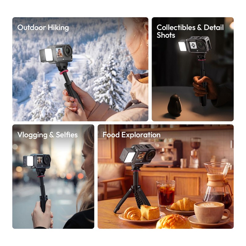 Vlogging Light for DJI Osmo Nano/Osmo Action 6, ULANZI LM24