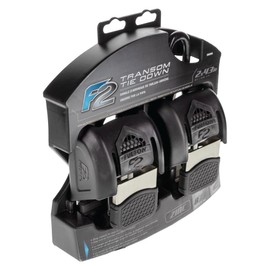 Fulton 2062000 F2 Retractable Boat Transom Tie Down Straps (Pair of 2), 2 x 43 Inches Ratchet Tie Down Straps, 833 lbs. Capacity, 2,500 lbs. Break Strength