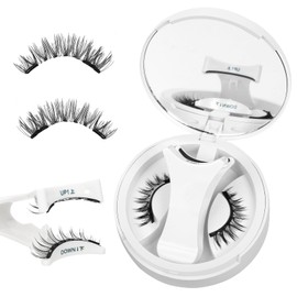 Higu clace Magnetic Eyelashes with Applicator Natural Look Magnetic Lashes No Glue Needed Reusable Eyelashes Soft with Applicator Easy to Wear and Remove (N)