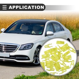 Motoforti Retainer Fitting Fastener Clip,for Toyota 4Runner,Plastic,Yellow,30 pcs