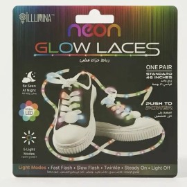 Unbranded Light Up LED Neon Glow Laces Shoelaces Glow Nylon Shoe Party Laces