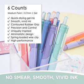 VEOOK Gel Ink Pens, Medium Point (0.7mm), Gel Pen Bulk Office Supplies Set with Paper Clips and Paper Clamps and Binder Clips, 118 Counts (AK-01)