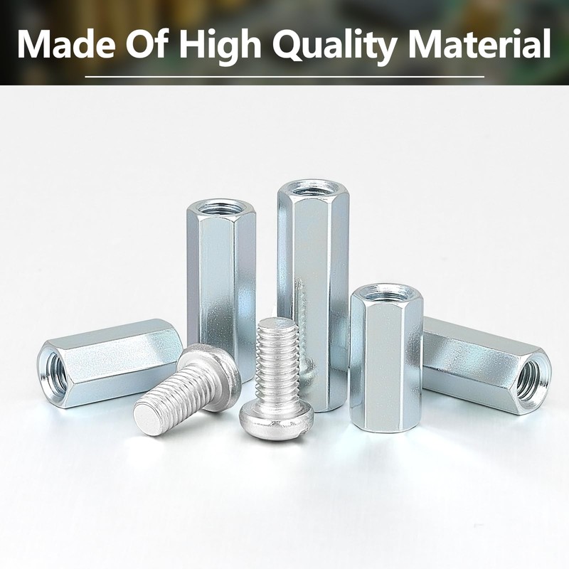 322 Pieces Hex Standoffs Spacers and Screws Assortment Kit,M3M4M5 Carbon