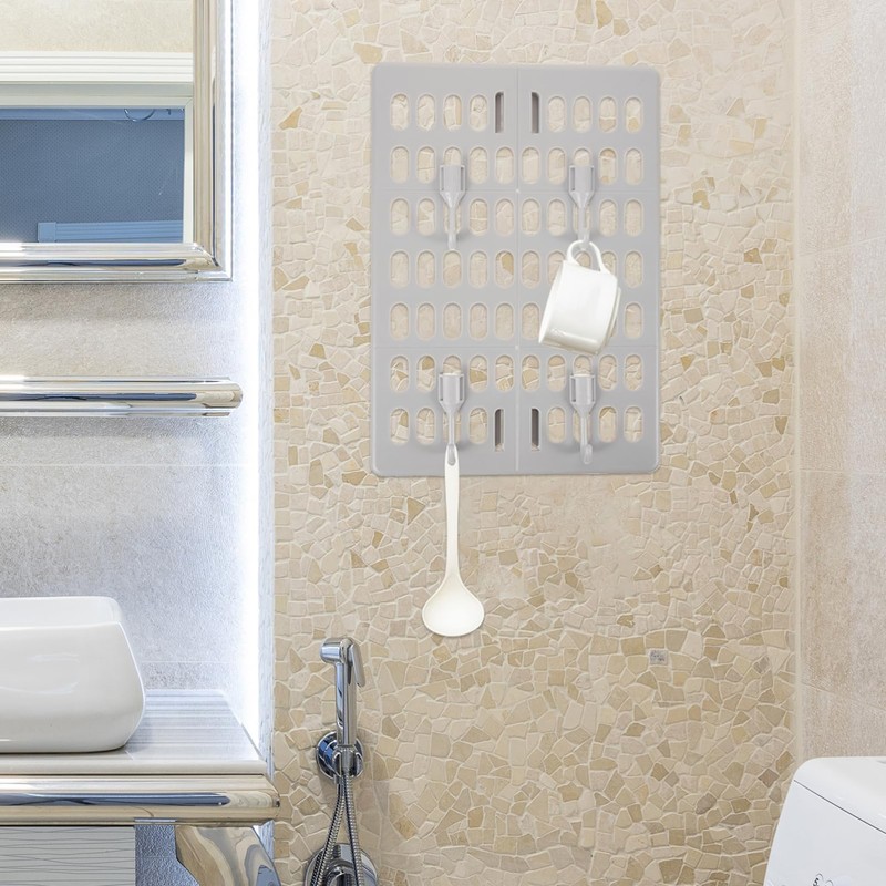COHEALI 1 Set Nail Wall Mount Pegboard Organizer with Hooks