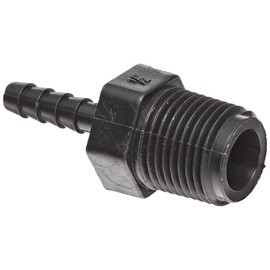 Banjo HB050-025 Polypropylene Hose Fitting, Adapter, 1/2" NPT Male x 1/4" Barbed