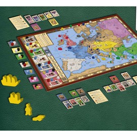Rio Grande Games: 7 Empires - Strategy Board Game, Medieval 18th Century Themed, Countries Vie for Supremacy On The Old Continent, Age 14+, 2-6 Player