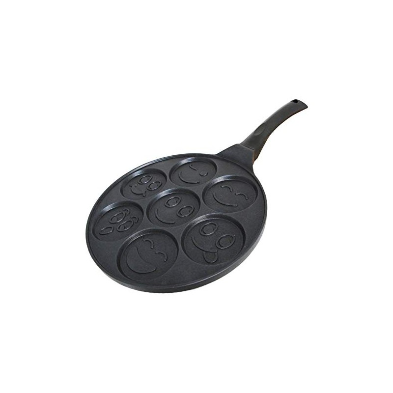 rukauf Pancake Pan with Smiley Faces Also for Crepes 26