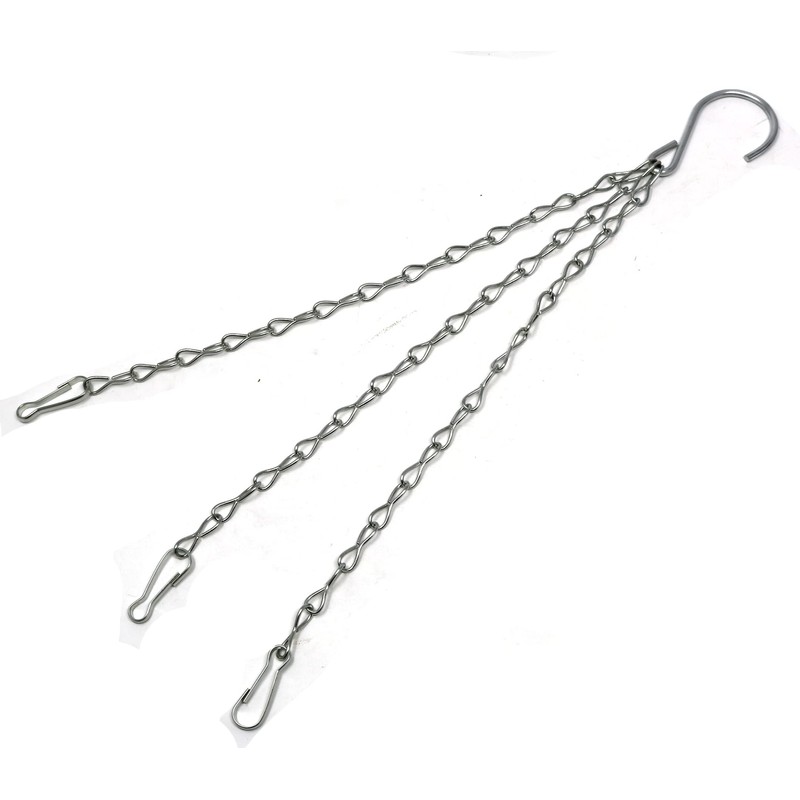 fiXte 3 Strand Garden Hanging Basket Chains Replacement Metal Easy
