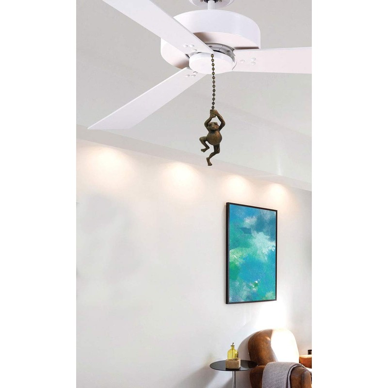 Royal Designs Celling Fan Pull Chain Extension with Swinging Frog