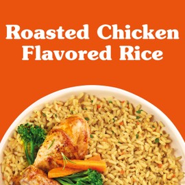 BEN'S ORIGINAL Roasted Chicken Flavored Rice Single Serve Cup, Snack or Side, Microwave in 3.5 Minutes, 2.4 oz (Pack of 8)