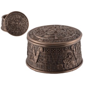 Veronese Aztec Solar Calendar with Lid Bronzed