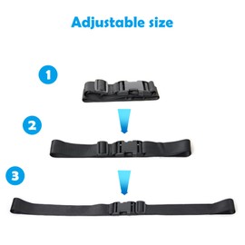 Seat Belt for Wheelchair, Mobility Aid Safety Strap, Wheelchair Seat Belt Elderly Adjustable Anti-Slip Wheelchairs Fixing Safety Strap, Easy to Install and Disassemble Wheelchair Harness Strap