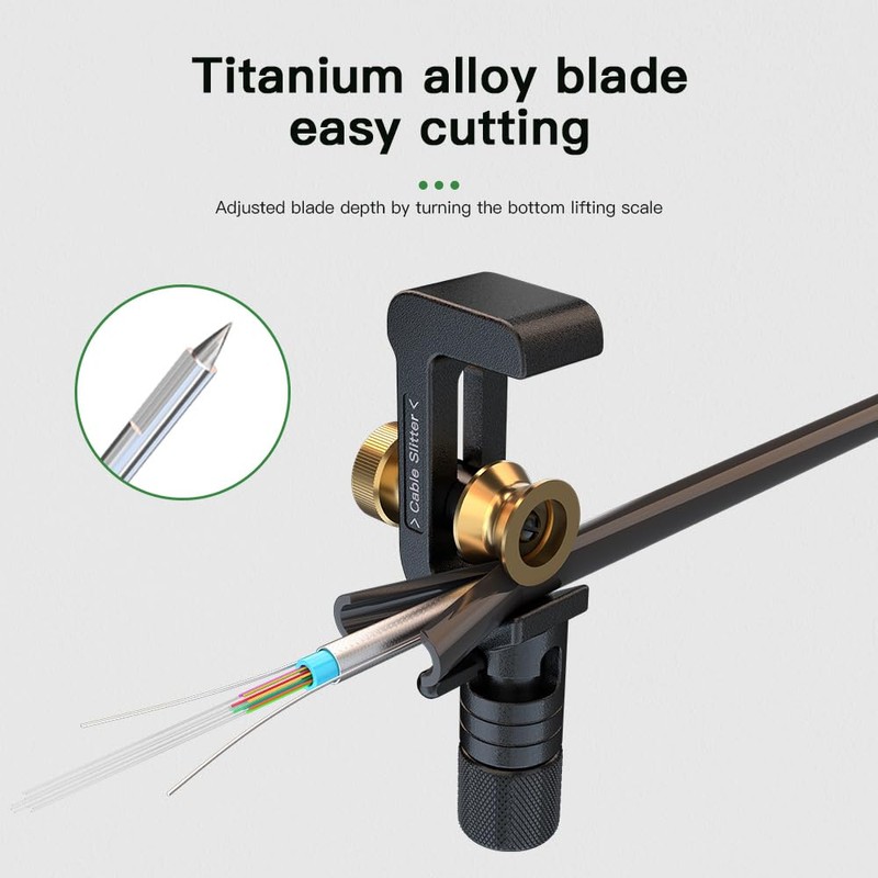 Fiber Optic Cable Stripper FTTH Armored Fiber Cable Slitter, Armored