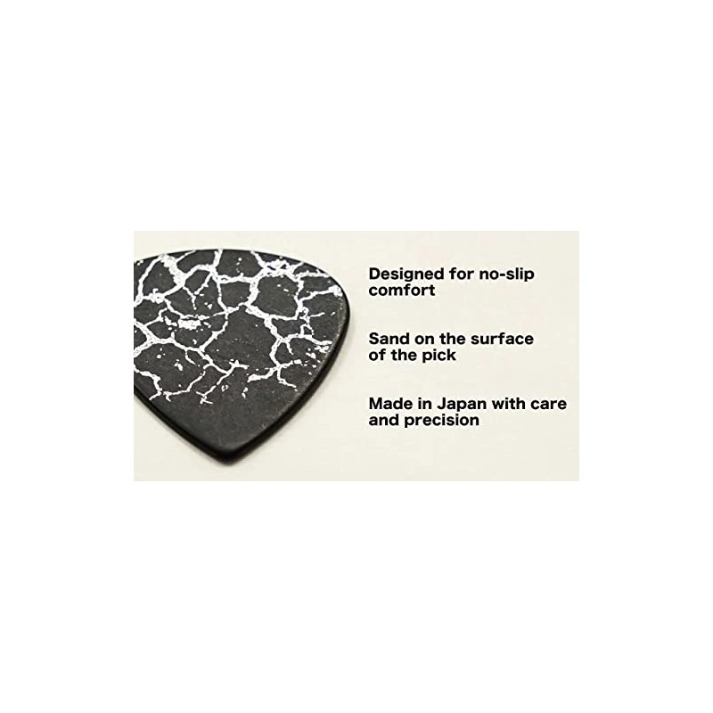 Ibanez PPA16XSGBK Anti-Slip Material Grip PPA16XSGBK Sand Grip Pick [EXTRA