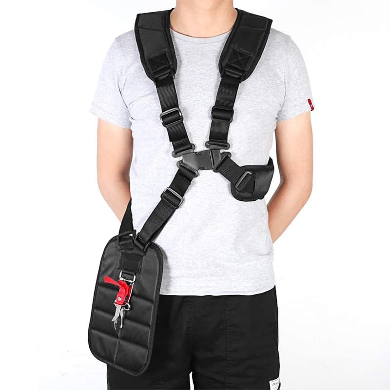 AIMALL Universal Double Shoulder Strap Harness for Brushcutter, Whipper Snipper,