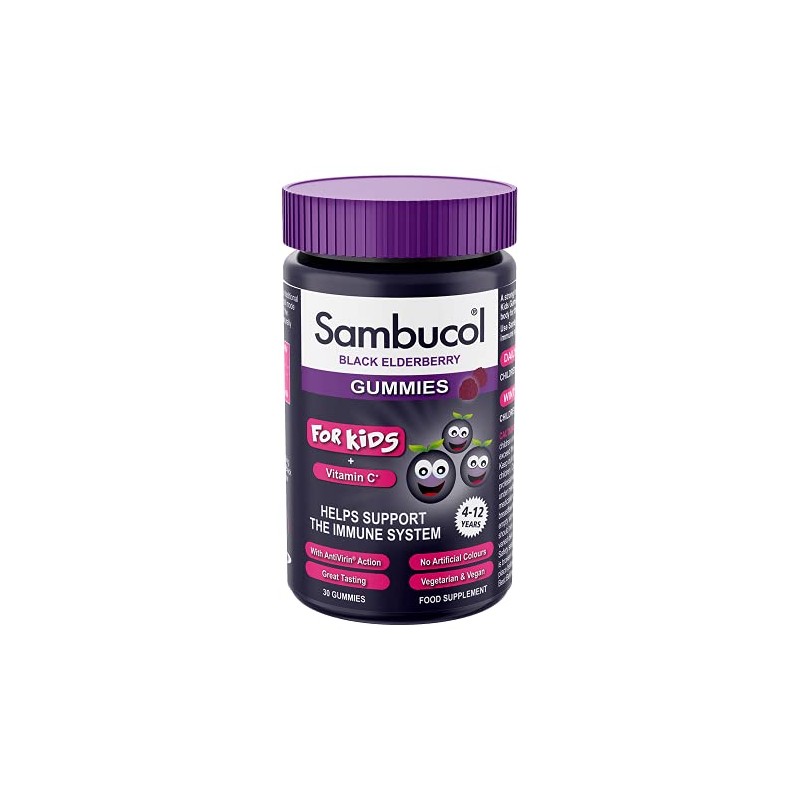 SAMBUCOL KIDS GUMMIES 30'S, 30 Count (Pack of 1)