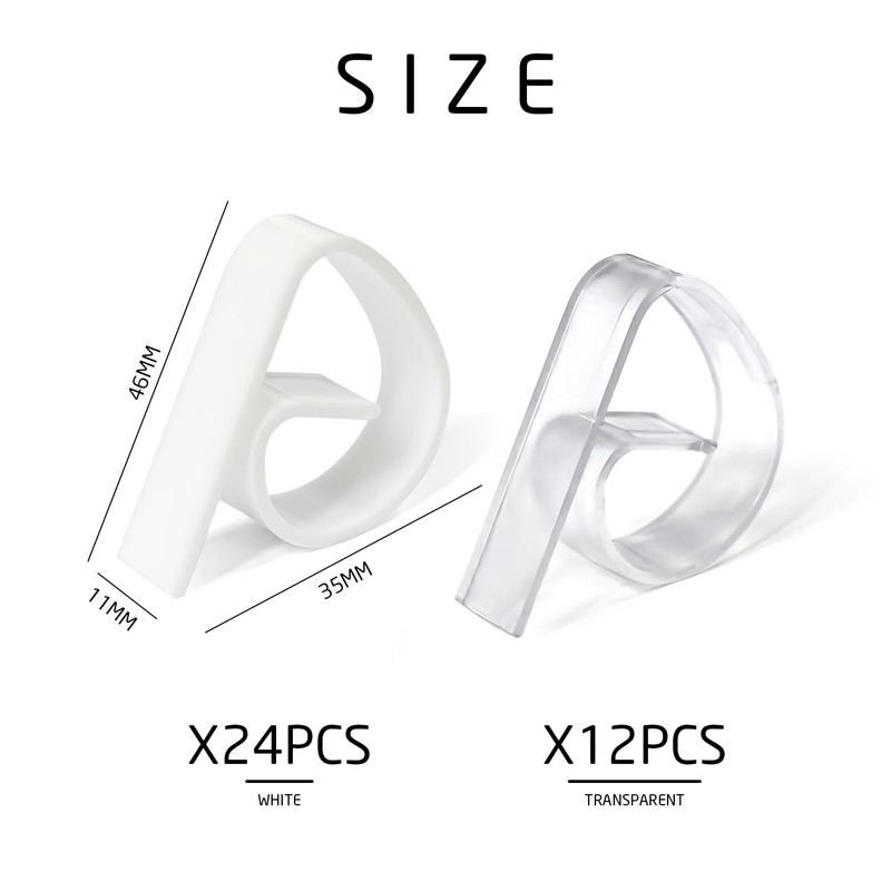 GVSAVY 36pcs Tablecloth Clips, Plastic Tablecloth Clips, Thick Tablecloth Clips,