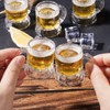 ZZYFGH Mini Beer Mugs, 1 Oz Clear Plastic Shot Glasses