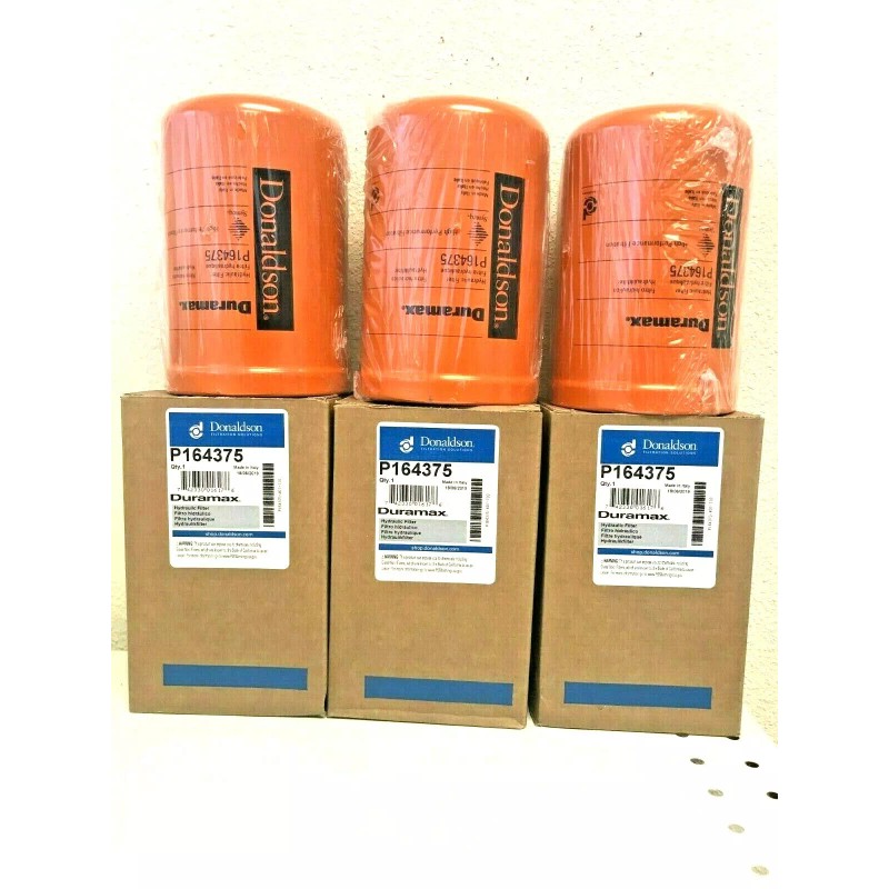 Donaldson P164375 Hydraulic Filter, Spin-On Duramax (Pack of 3)