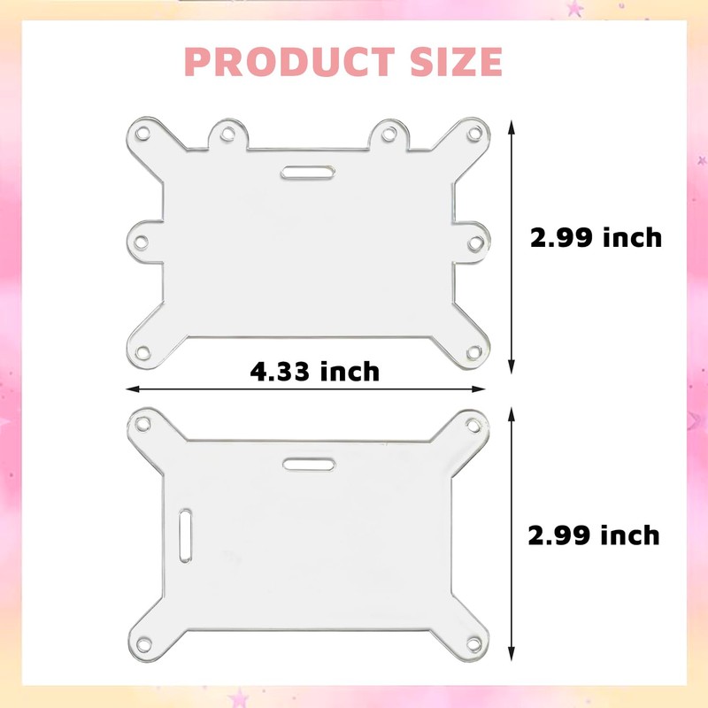 10 Pcs Badge Buddy Pin Holder Horizontal and Vertical Use