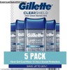 Gillette 5 PACK Gillette Clear Gel Men's Antiperspirant & Deodorant,