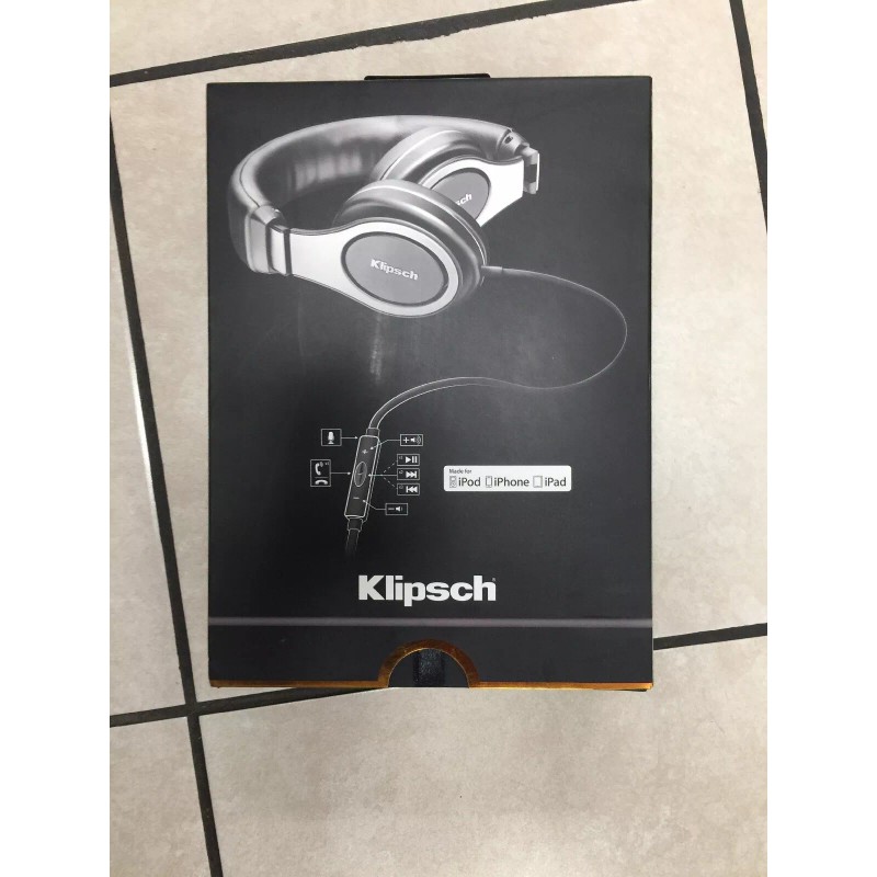 Klipsch Reference On-Ear Premium Headphone, Black- Black (1060417)