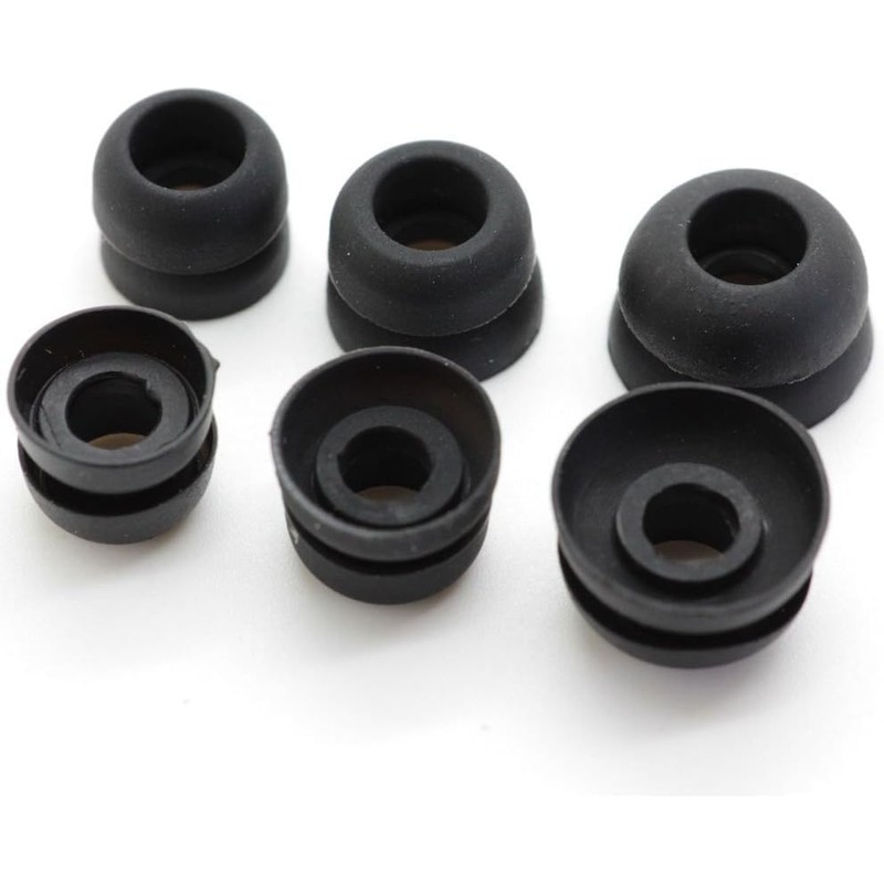 Zotech Replacement Eartips for Beats Earphones, 12 Pcs, Black (Beats