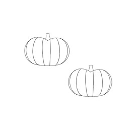 VE Pumpkin Shaped 3D Metal Wreath Forms, 13x17.625-in. (Set of 2)