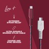 Skullcandy 6-Foot Line Plus Braided USB-C to Lightning Cable (Vice/Crimson)