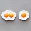2 PCS Resin Fried Egg Refrigerator Magnet, 3D Egg Home