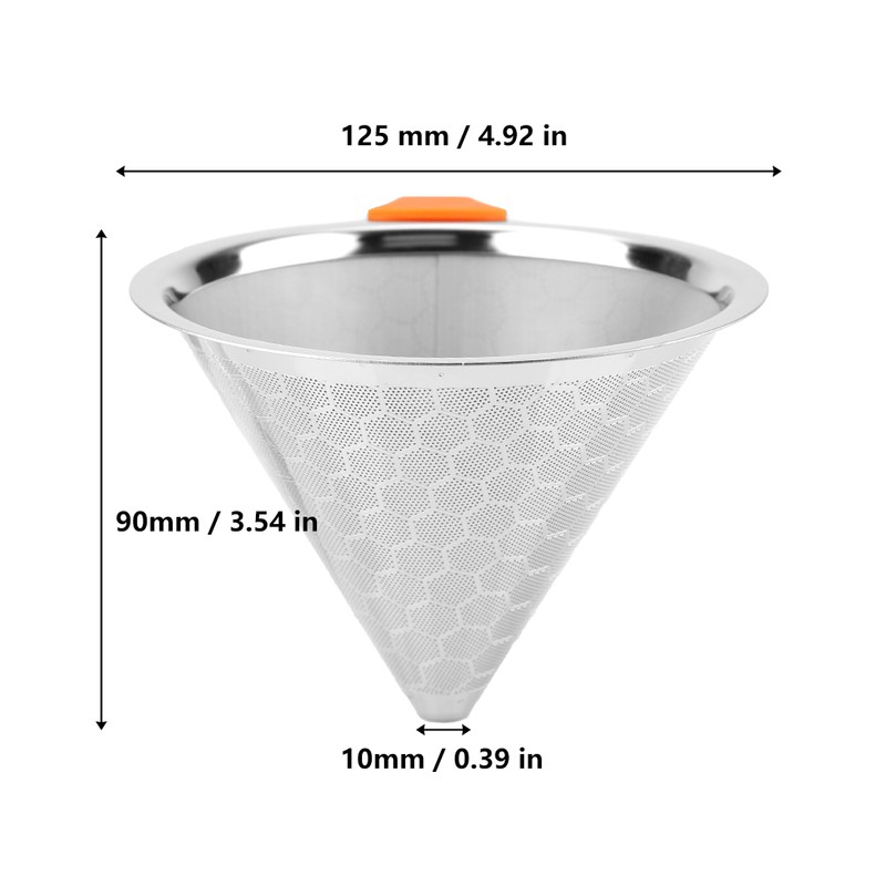 American Stainless Steel Coffee Filter Tea Coffee Dripper Coffee Mesh