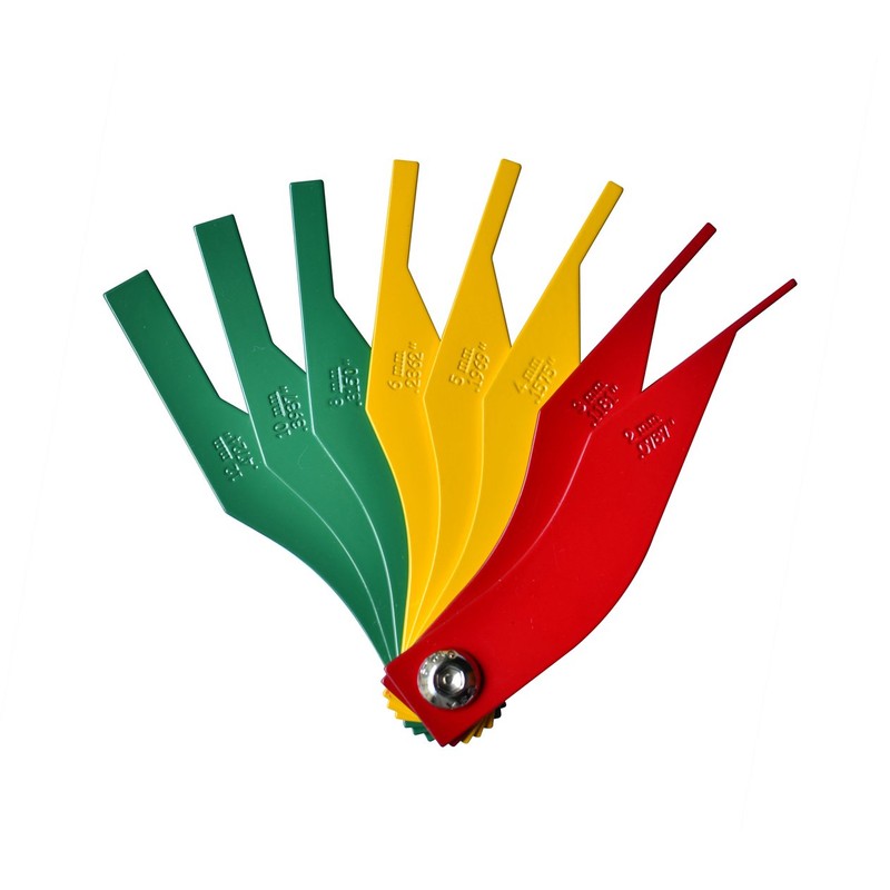 ITEQ Brake Lining Thickness Gauge 8 Piece SAE & Metric