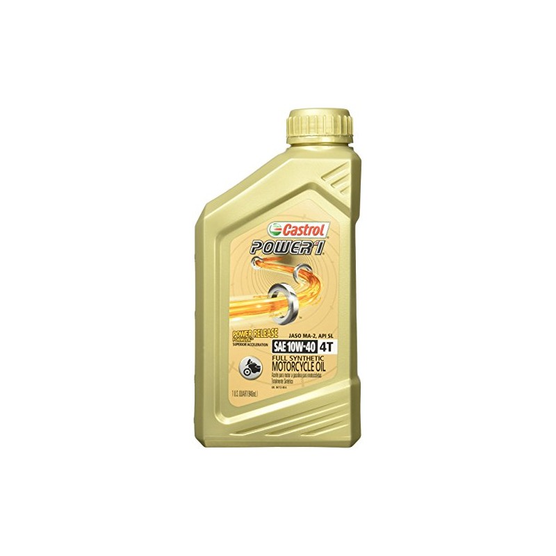 Castrol Power 1 10W-40 Full Synthetic Motorcycle Oil (06112)