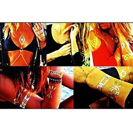 Tattoo Sticker Skin Tattoo Body Tattoo Disposable Tattoo Metallic Designs Motif / Colour: Motif 11