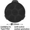 SPARES2GO Carbon Charcoal Vent Filters Compatible with Cooke & Lewis