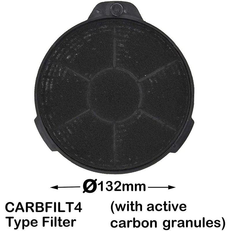 SPARES2GO Carbon Charcoal Vent Filters Compatible with Cooke & Lewis