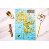 Terra Puzzles Africa Map Wooden Jigsaw Puzzle 152 Piece, 10x15