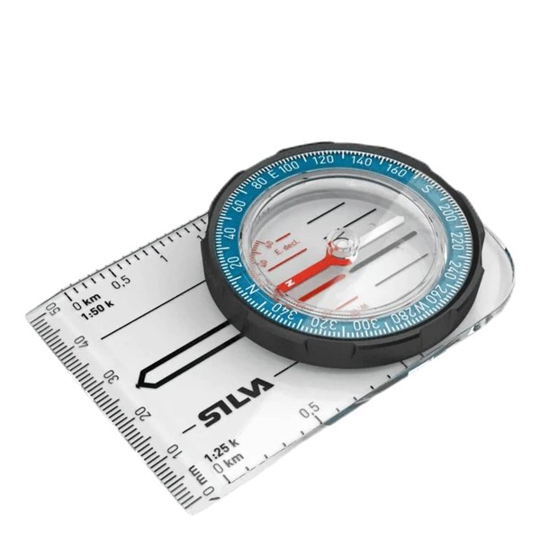 Silva compass navigation - FIELD - Entry level and kids compass - Scale 1:25k and 1:50k - Navigation compass with rotatable compass housing - Compass hiking