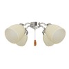 Aspen Creative 23170-4 Contemporary Amber Ceiling Fan Replacement Glass Shade,