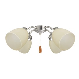 Aspen Creative 23170-4 Contemporary Amber Ceiling Fan Replacement Glass Shade, 2-1/8" Fitter, 4-5/8" Diameter x 5-1/2" Height, 4 Pack