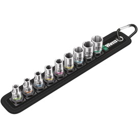 Wera 05003883001 | Zyklop Socket Set, Belt 4, Drive, 0.2 inch (6 mm), 9 Pieces