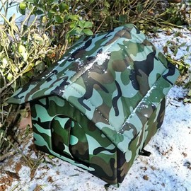 CHRIS GOOD Camo Small Dog House Outdoor,Indoor Dog House Outside,Outdoor Cat House Waterproof,Feral Cat House,Indoor Cat House Weatherproof