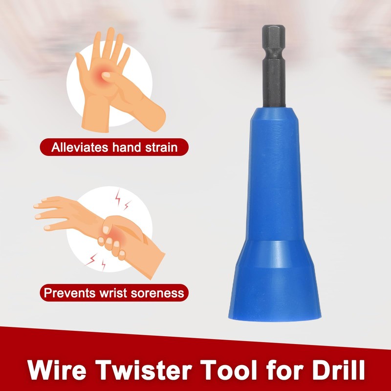 sourcing map 2pcs Wire Twisting Tool for Drill, Electrician Wire