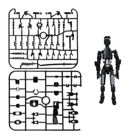 Thyonta 3D Printed Doll Toys 13 Joints Adjustable DIY Dolls Stress Relief Magic Suitable for Children's Party Home Desktop Decorations Gifts（Black）